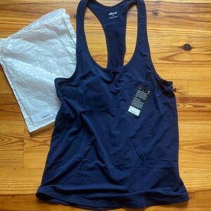 Allbirds Navy Blue Flow Studio Racerback Tank Top